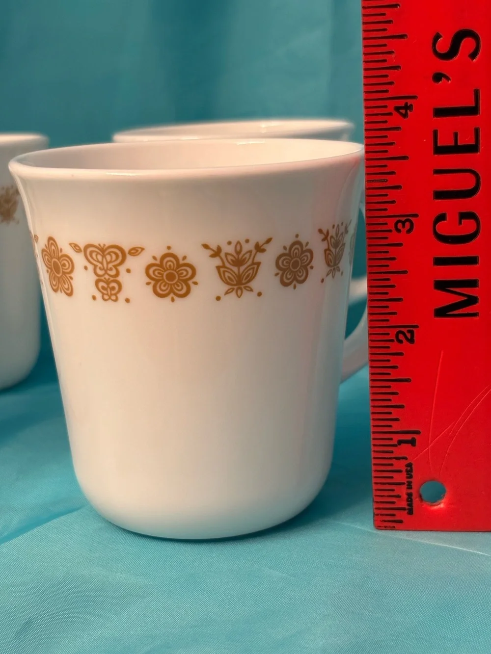 Vintage CorningWare Butterfly Gold Coffee Mugs – Set of 4